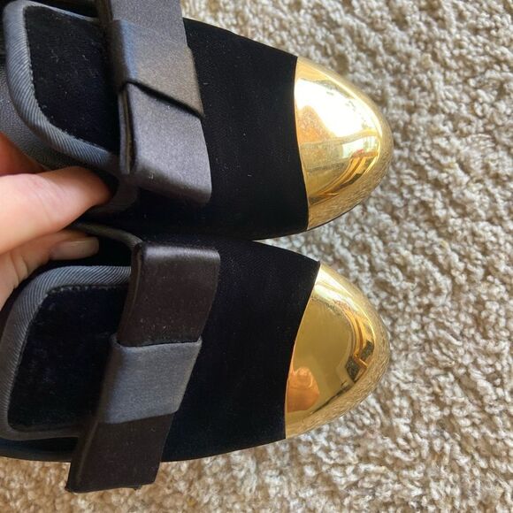 Giuseppe Zanotti Black Velvet Loafters Size 7,5 - Picture 5 of 10